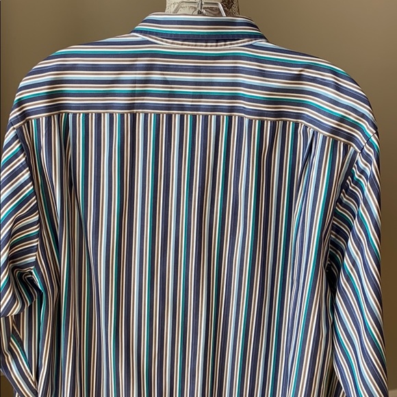 Lacoste Regular Fit Stripe Button Up Shirt - Picture 7 of 9